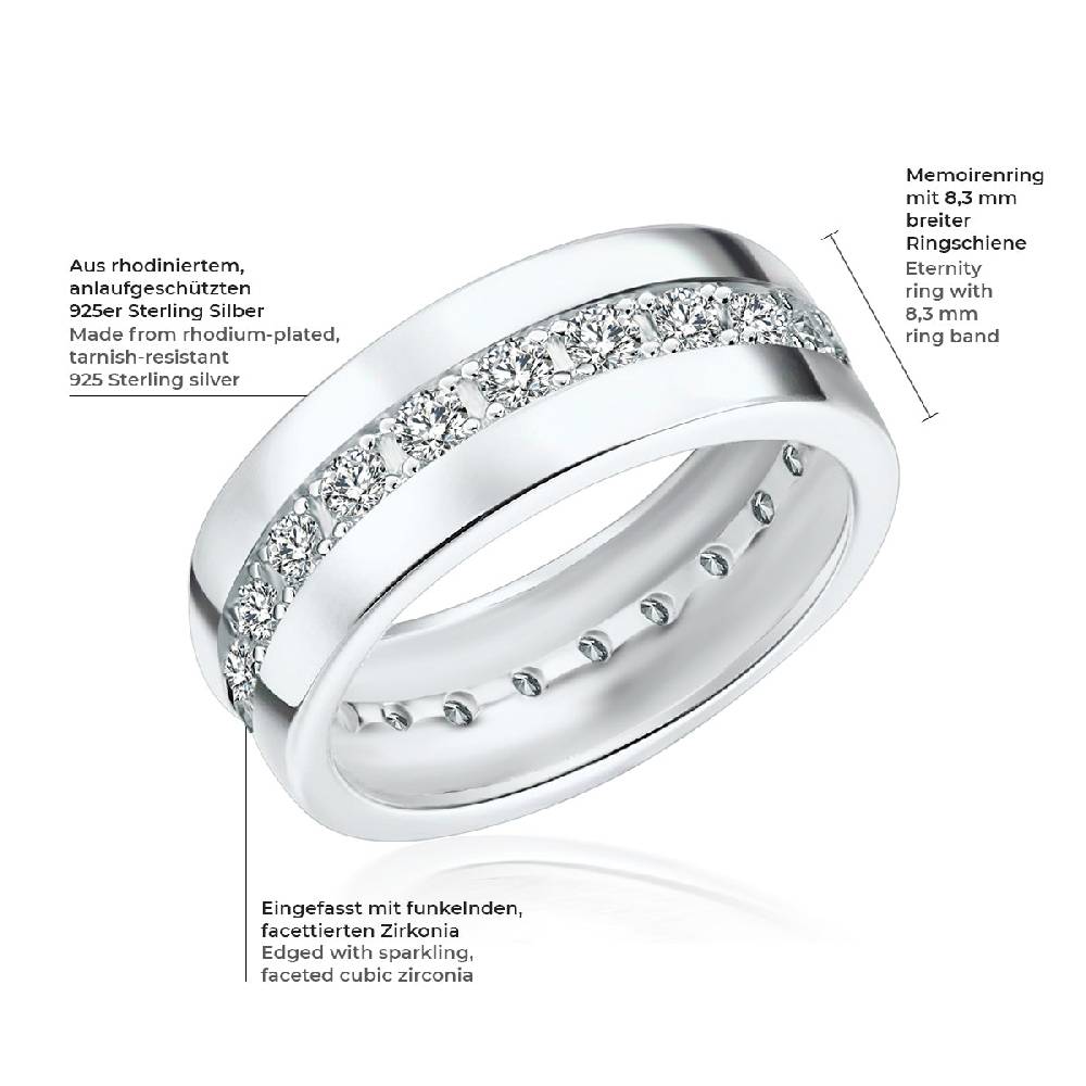Rafaela Donata Ring Sterling Silber Zirkonia weiß Begrenztes Angebot