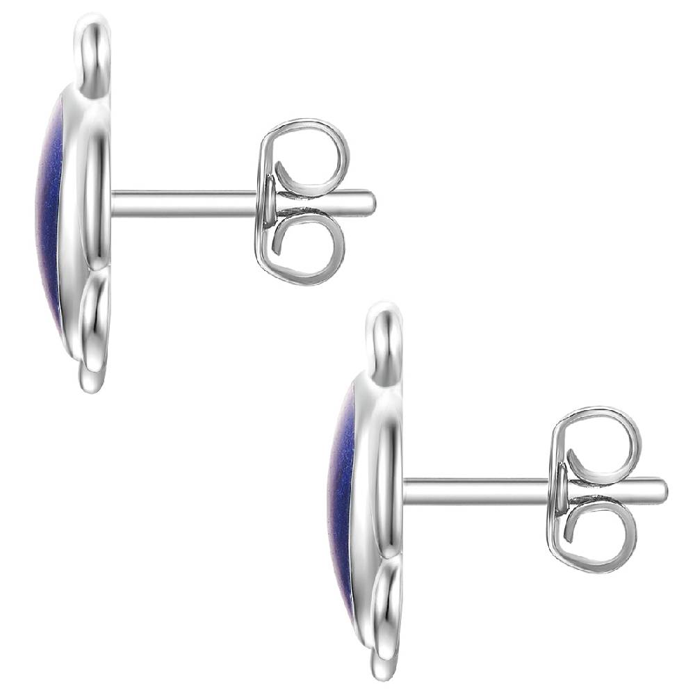 Rafaela Donata Ohrstecker Sterling Silber Emaille blau Saisonschlussverkauf