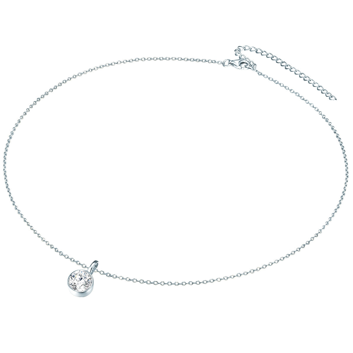 Rafaela Donata Set (Kette+Ohrstecker) Sterling Silber verziert mit Kristallen von Swarovski® weiß Bestseller