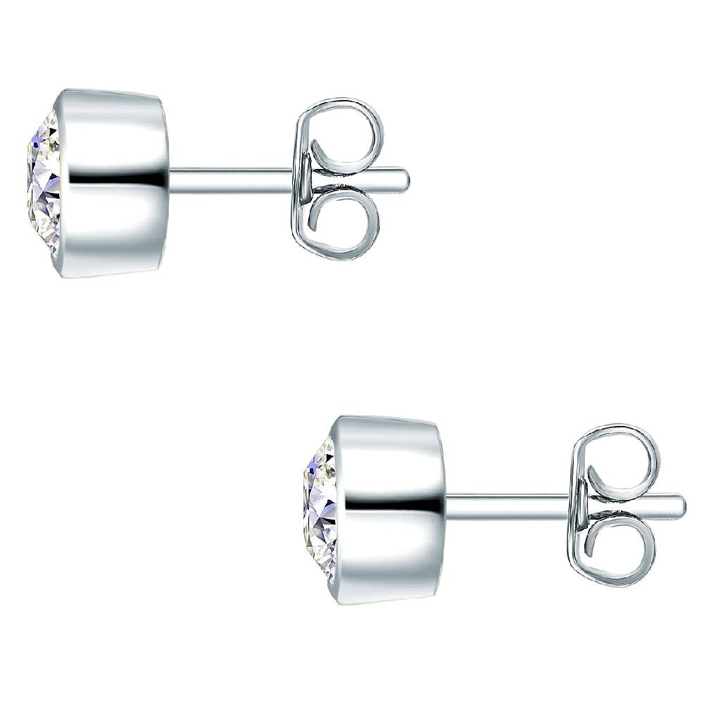 Rafaela Donata Set (Kette+Ohrstecker) Sterling Silber verziert mit Kristallen von Swarovski® weiß Bestseller
