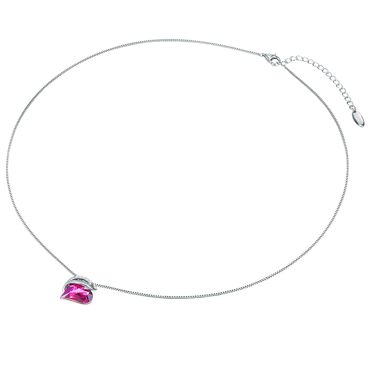 Rafaela Donata Kette mit Anhänger Sterling Silber verziert mit Kristallen von Swarovski® amethyst weiß Nur für heute