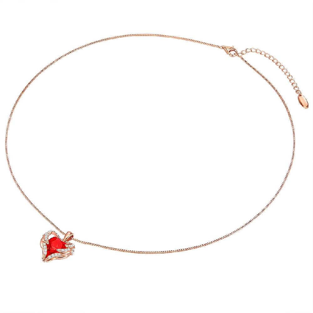 Rafaela Donata Kette mit Anhänger Sterling Silber roségold verziert mit Kristallen von Swarovski® heller Siam weiß Discount Store für neue Produkte
