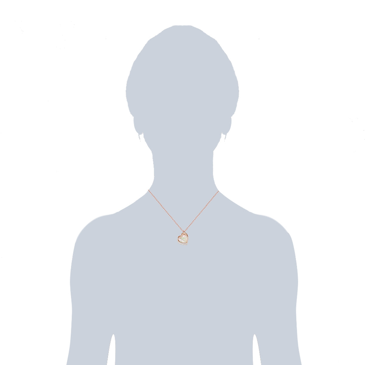 Rafaela Donata Kette Sterling Silber roségold Perlmutt Zirkonia weiß 50% Rabatt für begrenzte Zeit