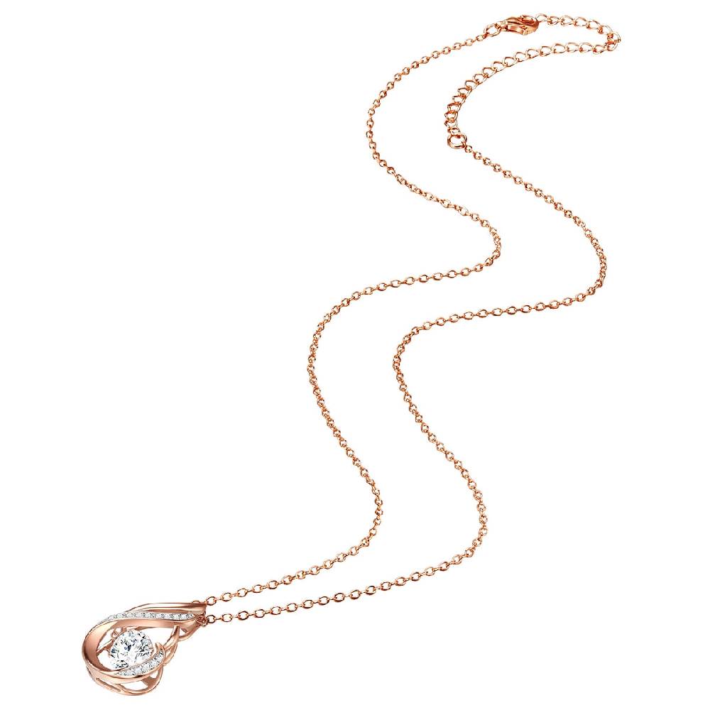 Rafaela Donata Kette mit Anhänger Sterling Silber roségold Zirkonia weiß im Angebot