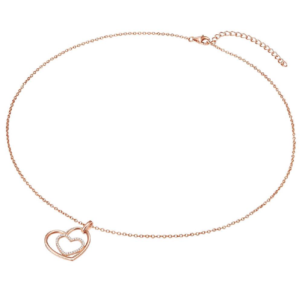 Rafaela Donata Kette mit Anhänger Sterling Silber roségold Zirkonia weiß Begrenztes Angebot