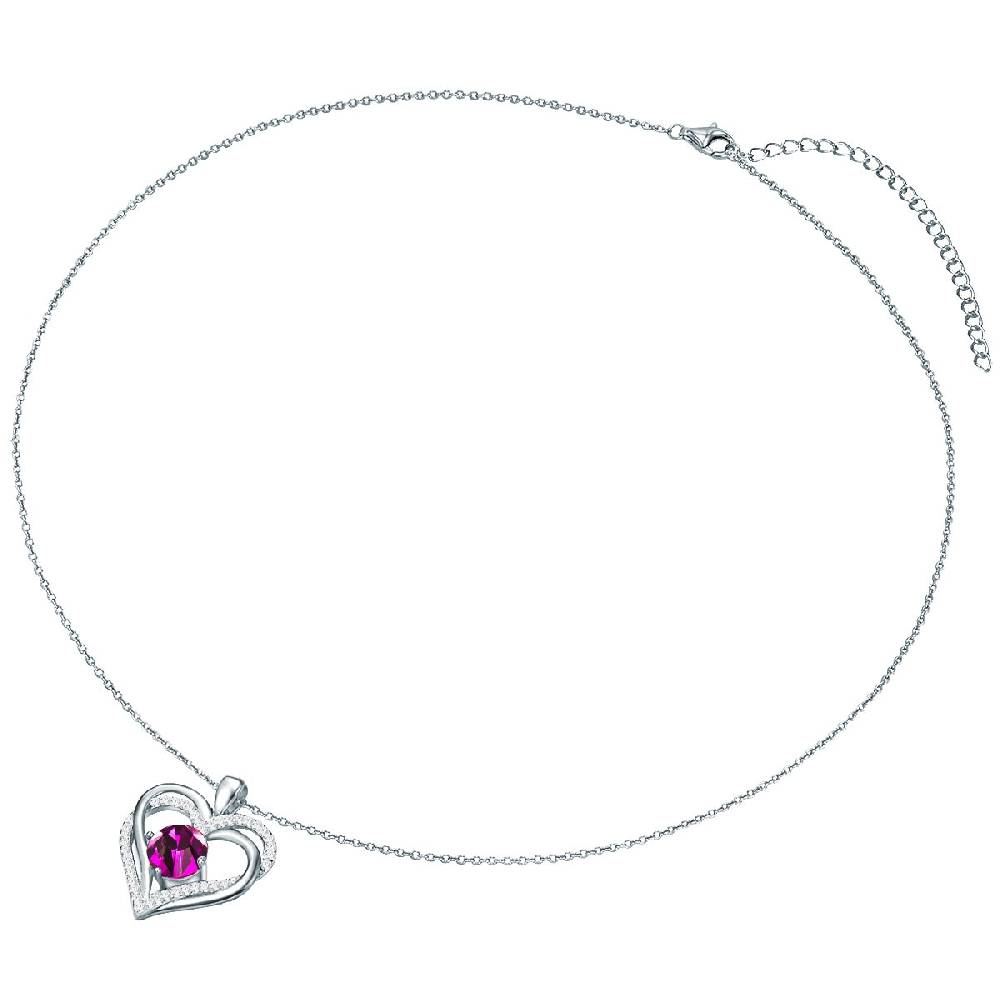 Rafaela Donata Kette mit Anhänger Sterling Silber verziert mit Kristallen von Swarovski® amethyst Zirkonia weiß Online Shopping