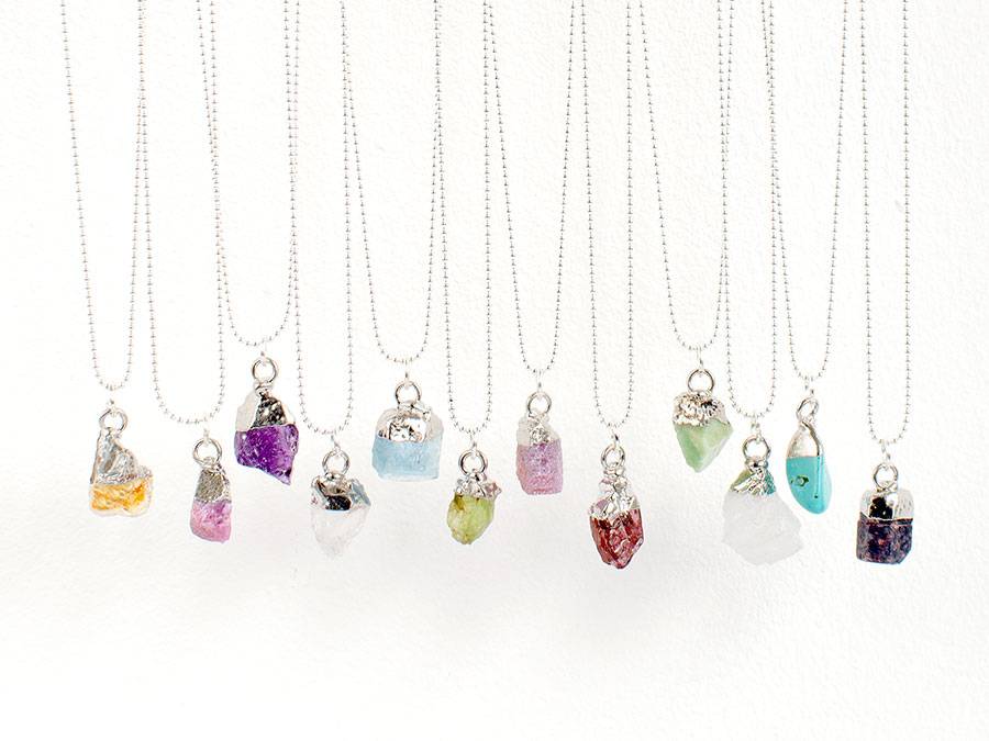 Renna Deluxe GEBURTSSTEIN Kette Silber Bestseller