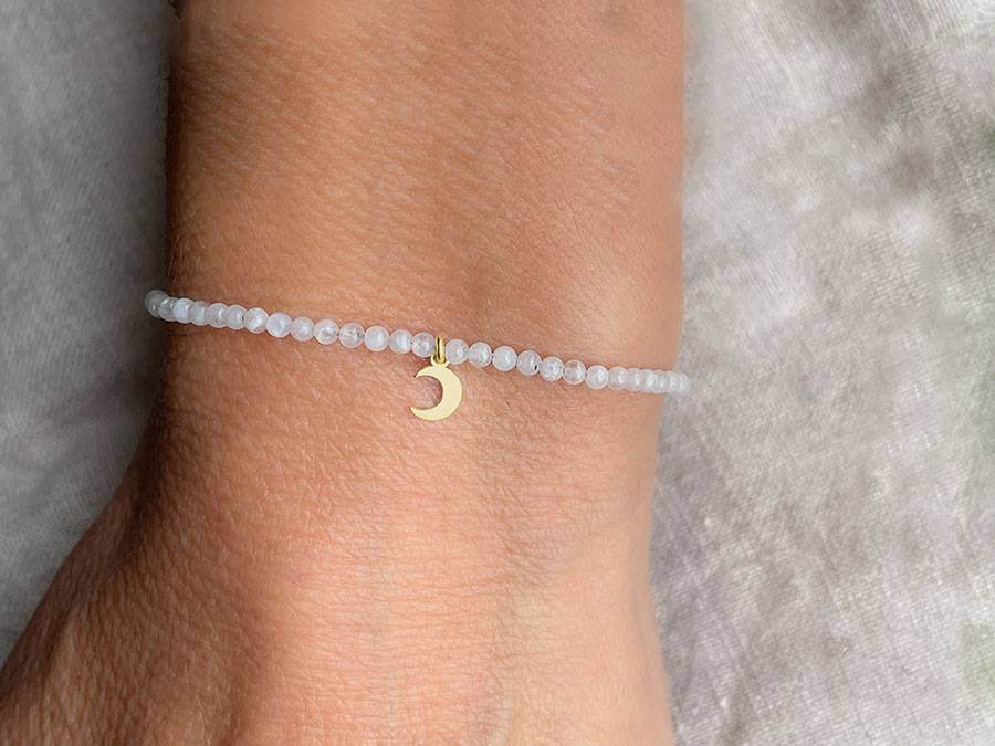 Renna Deluxe MOND Armband gold mit Mondstein Saisonale Angebote