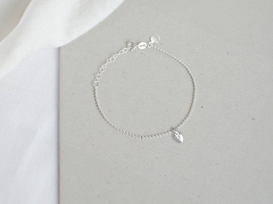 Renna Deluxe Kugel Armband mit HERZ Silber Discount Store für neue Produkte