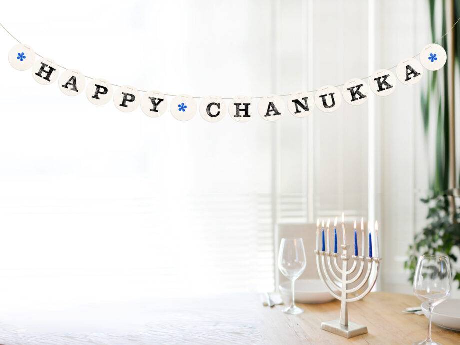 Renna Deluxe HAPPY CHANUKKA Girlande Super Rabatt