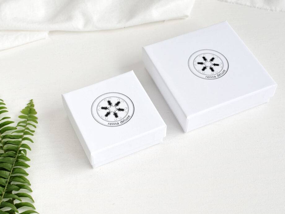 Renna Deluxe Ohrstecker Farnblatt vergoldet Sterling Silber Auslauf