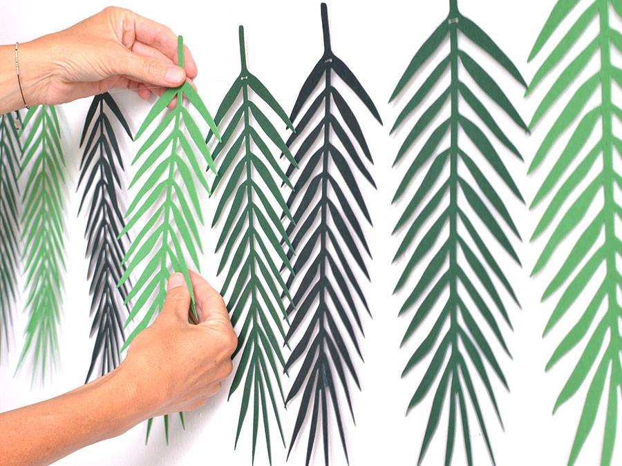 Renna Deluxe Palmen Girlande mit Palmenblättern Wanddekoration Angebote