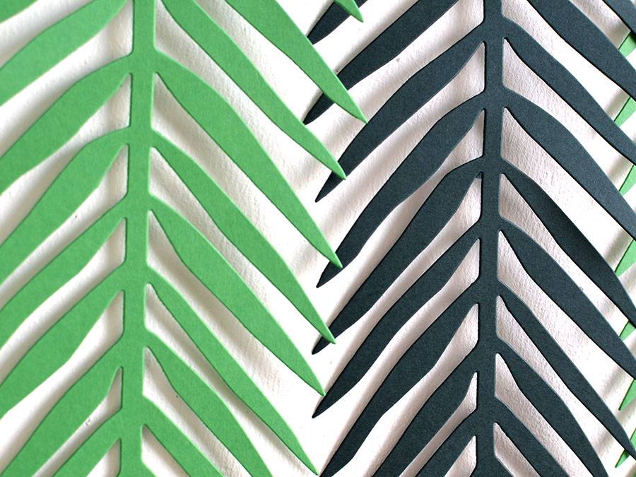 Renna Deluxe Palmen Girlande mit Palmenblättern Wanddekoration Angebote
