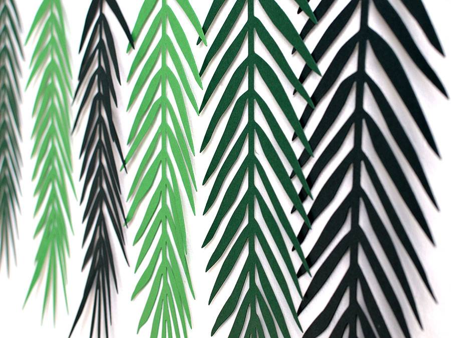 Renna Deluxe Palmen Girlande mit Palmenblättern Wanddekoration Angebote