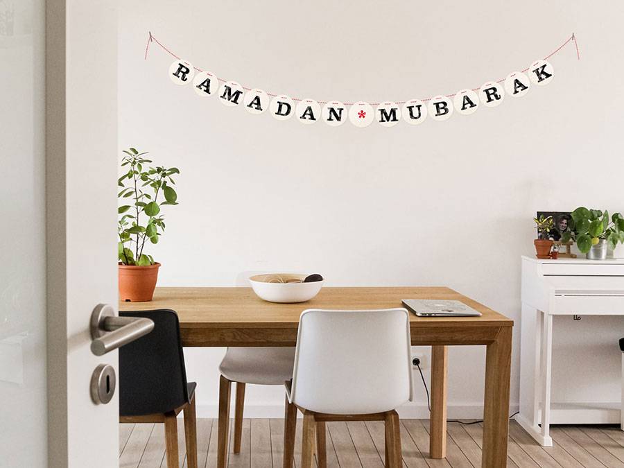 Renna Deluxe RAMADAN MUBARAK Girlande Heißer Verkauf