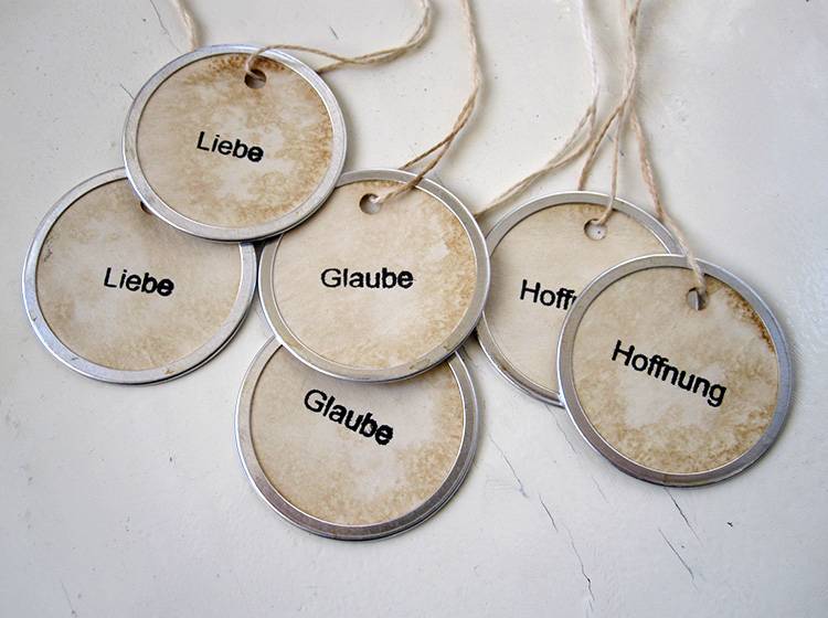 Renna Deluxe LIEBE GLAUBE HOFFNUNG 3er Set Räumungsverkauf