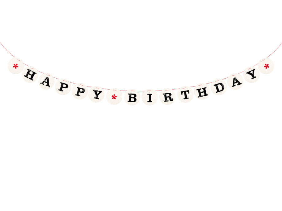 Renna Deluxe HAPPY BIRTHDAY Girlande Tiefpreis