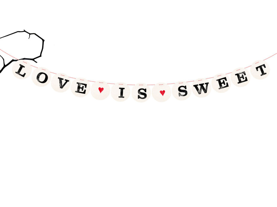 Renna Deluxe LOVE IS SWEET Girlande Super Sparpreis
