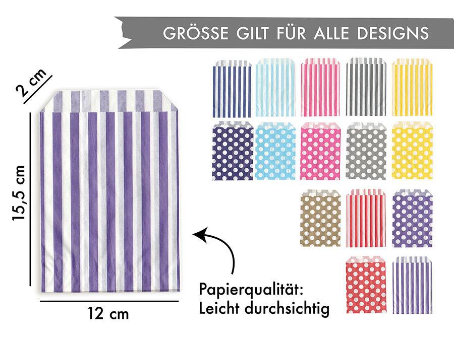 Renna Deluxe 50 Papiertüten viele Farben Super Rabatt