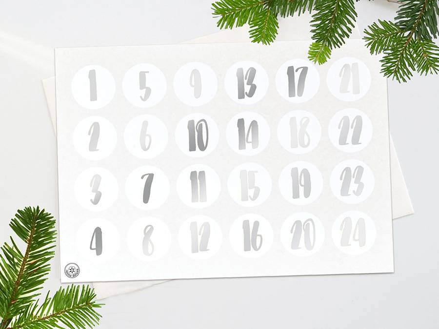 Renna Deluxe ADVENTSKALENDER Zahlen in GOLD Fabrikverkauf