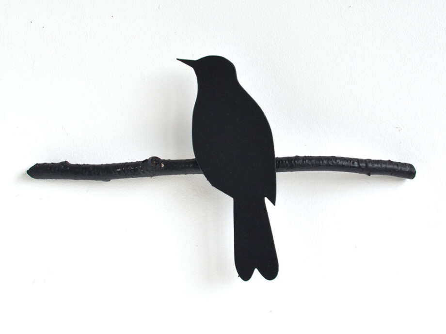 Renna Deluxe Amsel in Schwarz Wandobjekt Rabatt