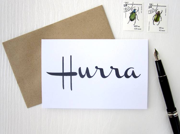 Renna Deluxe HURRA // Klappkarte Valentinstagsangebot