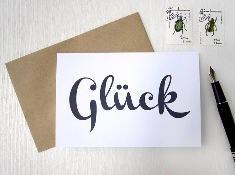 Renna Deluxe Glück // Klappkarte Heißer Verkauf