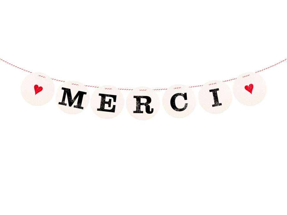 Renna Deluxe MERCI Girlande Hochzeitsgirlande Saisonale Angebote