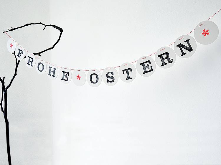 Renna Deluxe FROHE OSTERN Girlande Sonderangebote