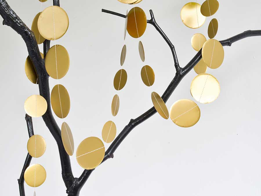 Renna Deluxe Girlande Punkte in Gold Begrenzte Freigabe