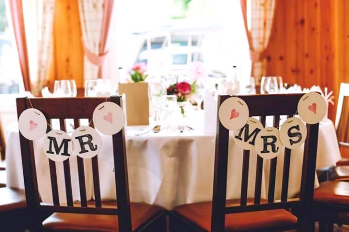 Renna Deluxe MR & MRS Stuhldeko Girlanden zur Hochzeit Bis zu 65% Rabatt