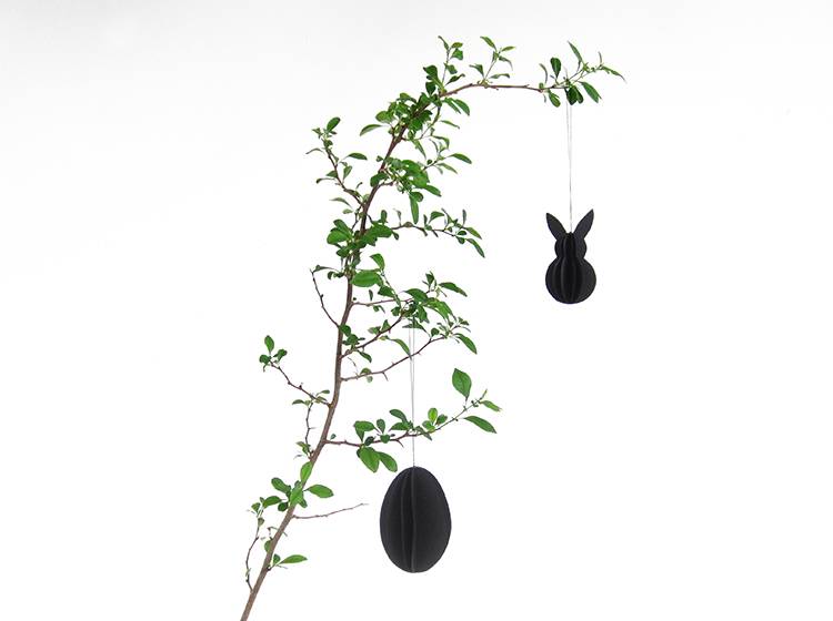 Renna Deluxe Osterei zum Anhängen in schwarz Clearance-Verkauf