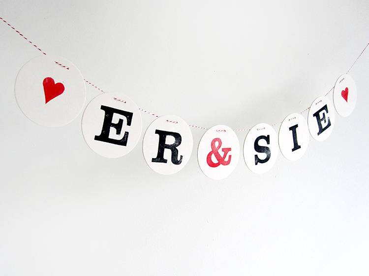 Renna Deluxe ER & SIE Girlande zur Hochzeit Hotsell