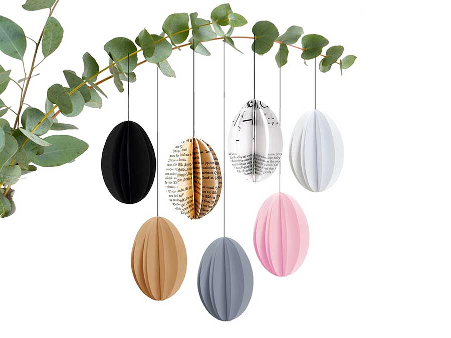 Renna Deluxe Rosa Osterei Anhänger im Angebot