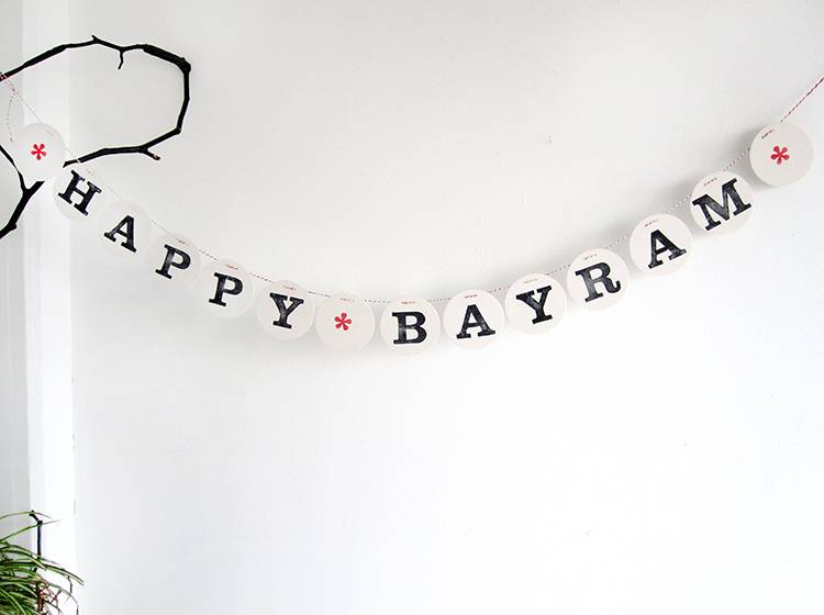 Renna Deluxe Happy BAYRAM Girlande Fabrikpreis