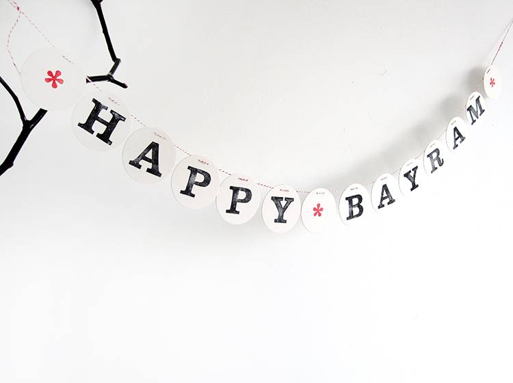 Renna Deluxe Happy BAYRAM Girlande Fabrikpreis