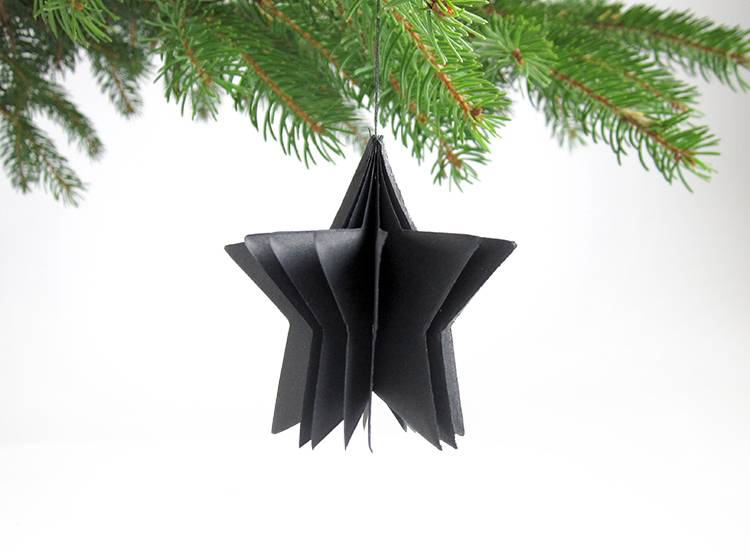 Renna Deluxe Frohe Weihnachten Karte mit Stern in schwarz Günstig kaufen