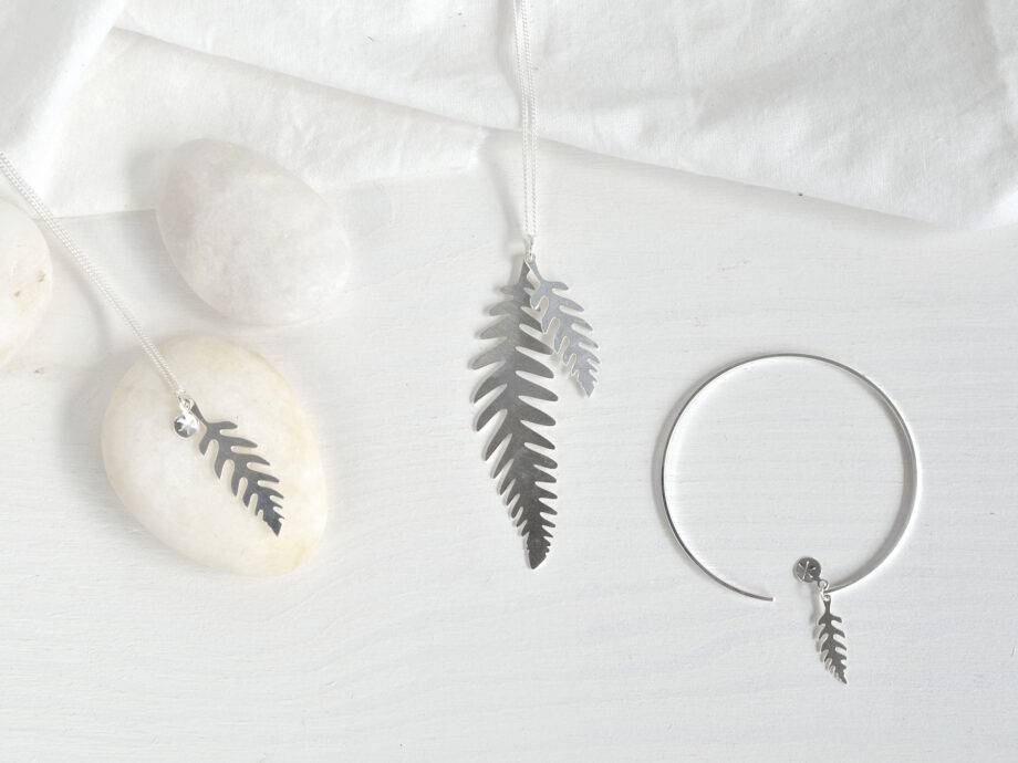 Renna Deluxe Kette mit Farn in Silber Exklusivangebot