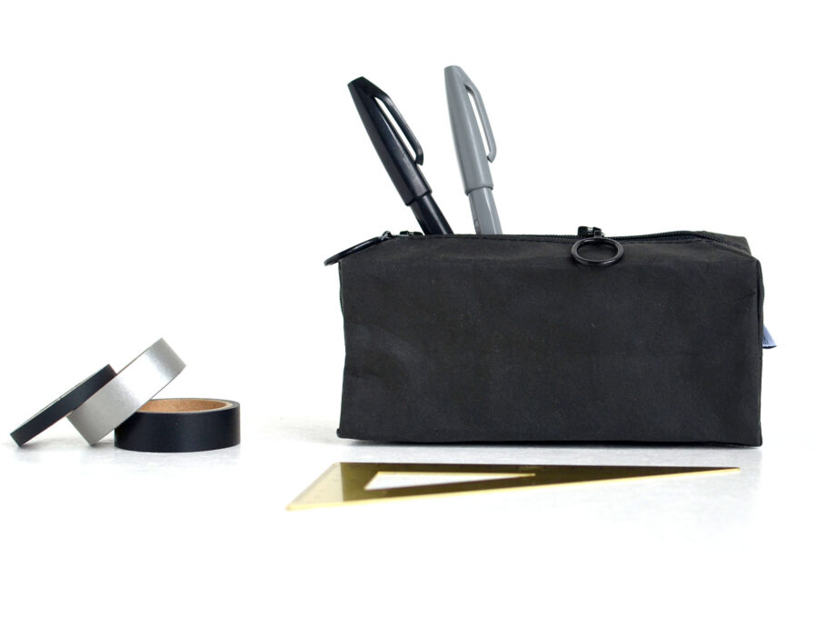 Renna Deluxe Federmäppchen mit Monogramm personalisiert in Schwarz Vatertagsangebot