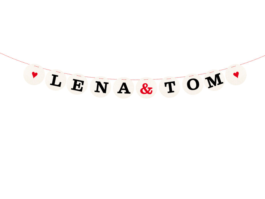 Renna Deluxe Buchstabe für personalisierte Hochzeitsgirlande mit Namen Online Outlet