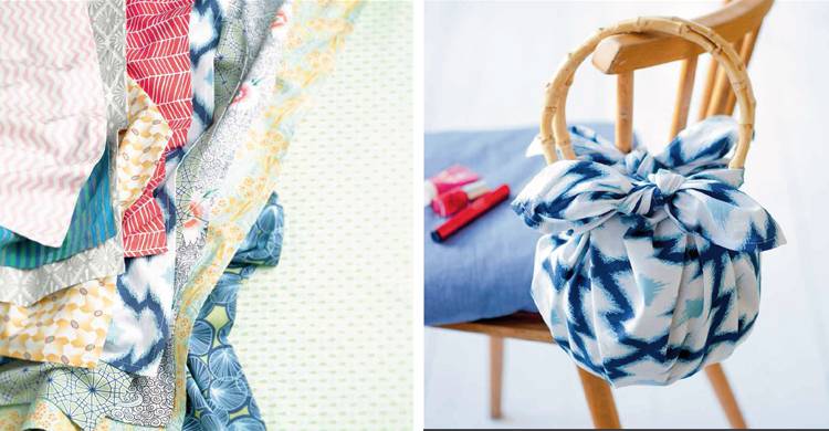 Renna Deluxe FUROSHIKI – Japanisch Taschen ohne Nadel und Faden, Kreativbuch Kostenlose Rückgabe