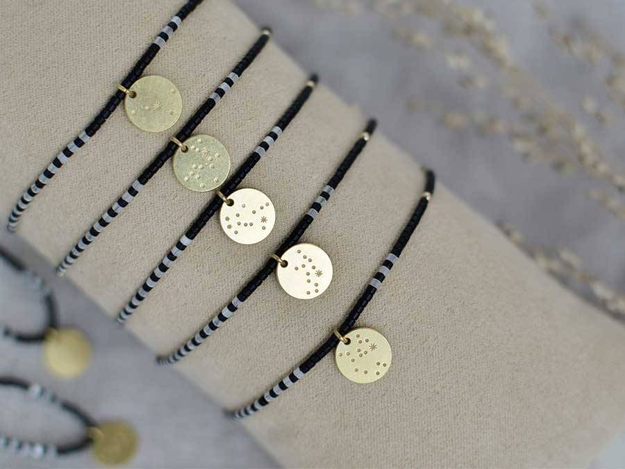 Renna Deluxe WAAGE Sternzeichen Armband Gold Bis zu 50% Rabatt