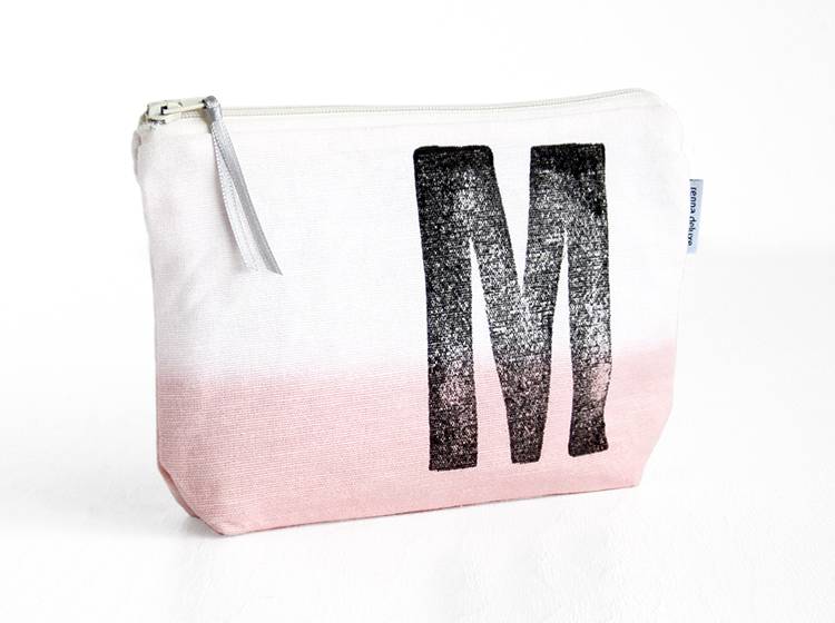 Renna Deluxe Kosmetiktasche ROSA mit Monogramm personalisiert 2025