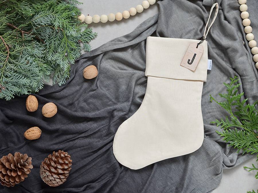 Renna Deluxe Nikolausstiefel mit Monogramm auf Birkenrinde Outlet