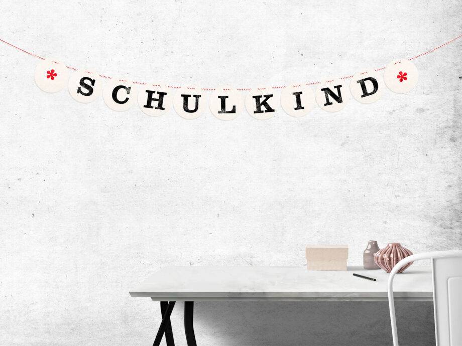 Renna Deluxe SCHULKIND Girlande für die Einschulung Party-Deko Blitzverkäufe