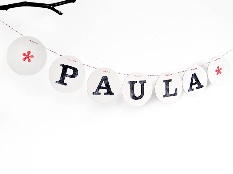 Renna Deluxe Buchstabe für personalisierte Namensgirlande Saisonschlussverkauf