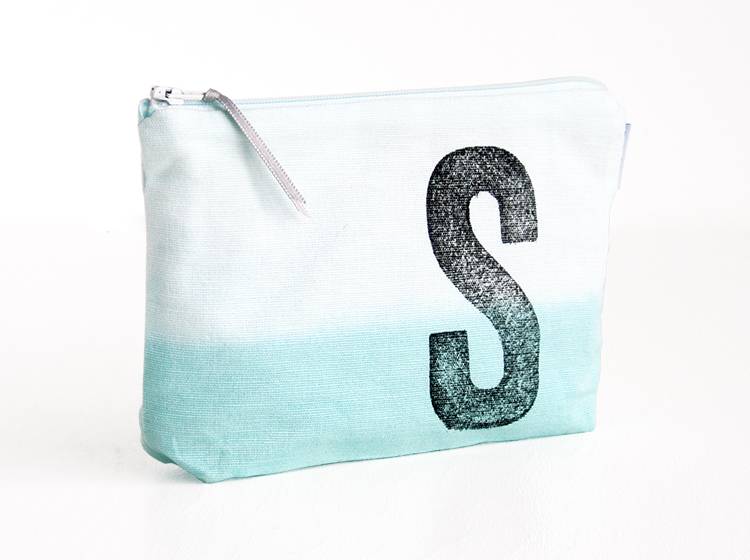 Renna Deluxe Schminktasche MINT mit Monogramm personalisiert Black Friday