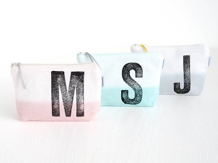 Renna Deluxe Schminktasche MINT mit Monogramm personalisiert Black Friday
