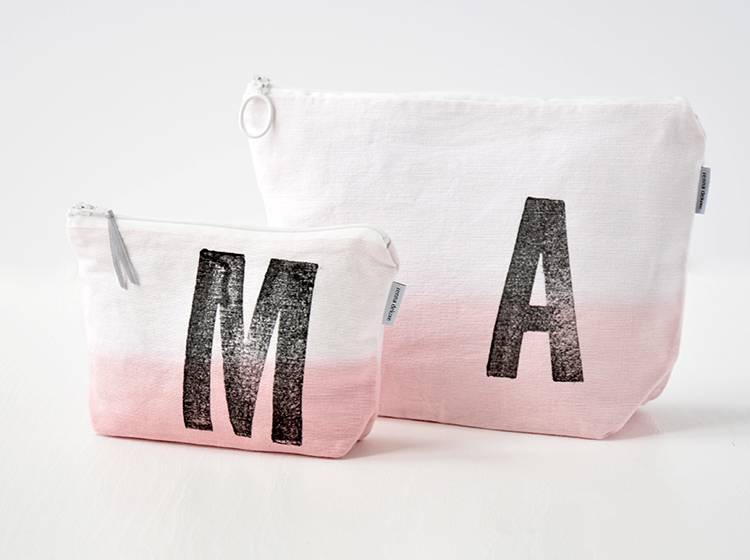Renna Deluxe Kulturtasche ROSA mit Monogramm personalisiert Osterangebot