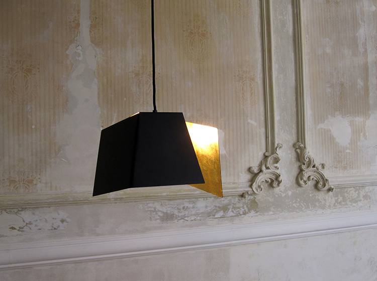Renna Deluxe Falter // Pendelleuchte mit 24 Karat GOLD Lagerräumung